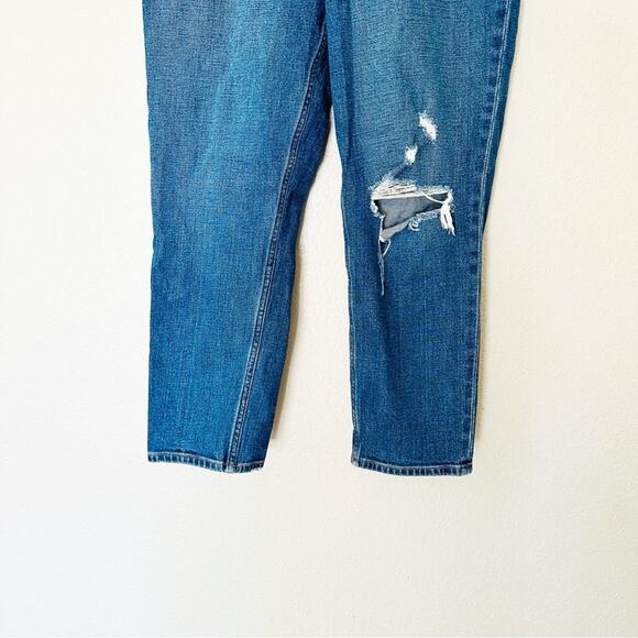 Abercrombie & Fitch Jeans Womens Mom High Rise Curve Love Distressed Size 26 - Picture 4 of 7